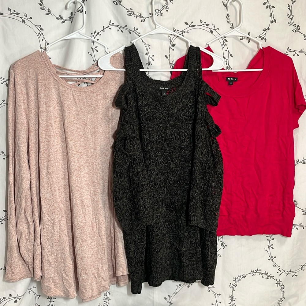3 - Torrid Sweater Tops - sz 2
